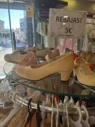 Zapato de Flamenca Rojo