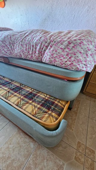 Cama nido con canapé abatible lateral