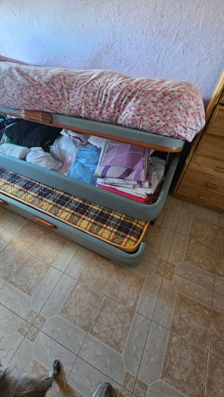 Cama nido con canapé abatible lateral