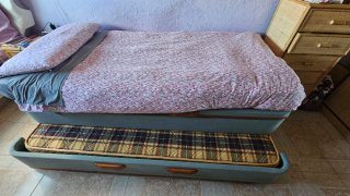 Cama nido con canapé abatible lateral