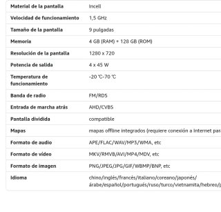 Radio 4+128GB Android 15 Peugeot 207 2006-2010.