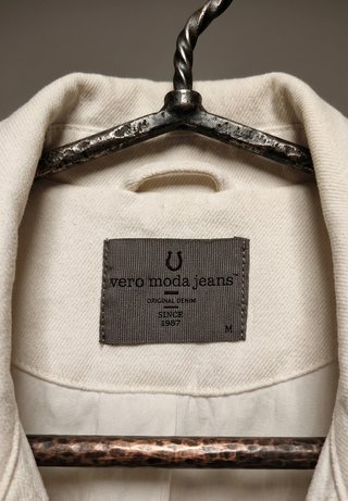 Chaqueta Blanca Vero Moda Jeans Estilo Casaca