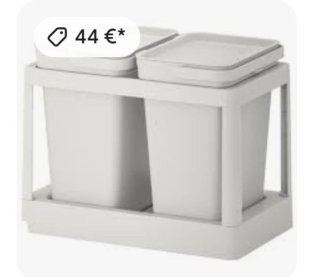 Cubos de reciclaje Ikea (plástico)