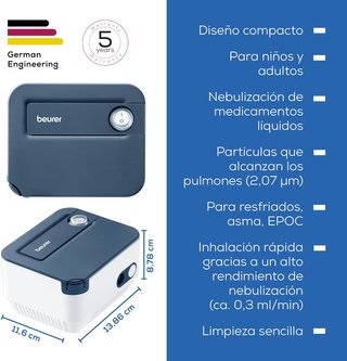 Inhalador nebulizador Beurer IH 16 | 0277