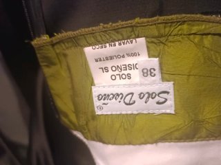 Vestido Solo Diseño Negro Blanco Talla Única
