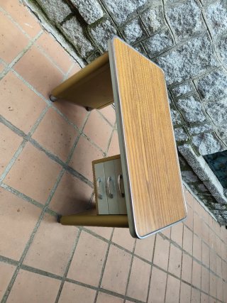 Escritorio vintage madera y metal