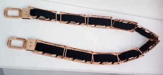 Cintura elastica con deco metallo dorato 70/100 cm