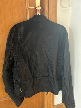 Chaqueta Cuero Armani Jeans Negra