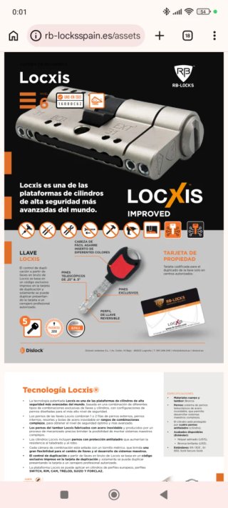 Bombillo RB Locks 31x31
