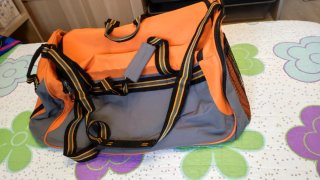 Mochila Deporte y Viaje Naranja y Gris