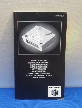 CAJA MANUAL NINTENDO 64 CONTROLLER PAK PAL ESP