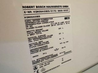 FRIGORÍFICO COMBI NO FROST MARCA BOSCH