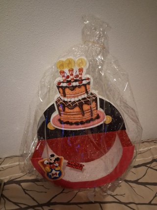 Tarta de cartón con corazones