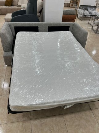 Sofá Cama Plegatín Gris Tela