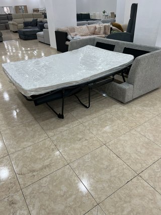 Sofá Cama Plegatín Gris Tela