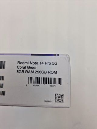 Smartphone Xiaomi Redmi Note 14 Pro 5G 8/256Gb Coral Green