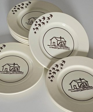 8 Piatti Mulino Bianco vintage anni 80