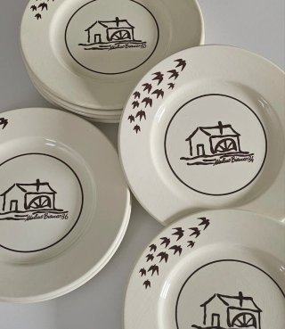 8 Piatti Mulino Bianco vintage anni 80