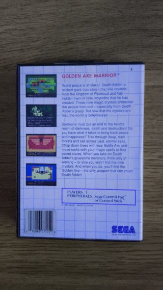 Sega Master System II con Golden Axe Warrior
