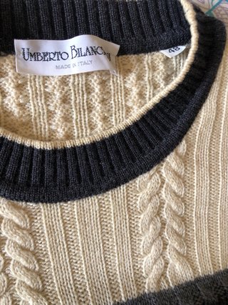 Maglione Umberto Bilancioni lana uomo, girocollo.