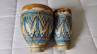 Bongós artesanales decorados