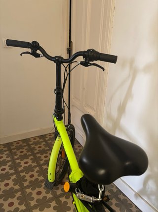 Bicicleta BTWIN plegable verde