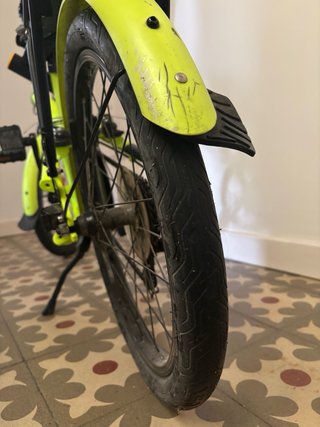 Bicicleta BTWIN plegable verde
