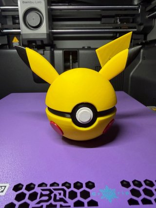 Figura 3D Pikachu Pokéball – Decoración