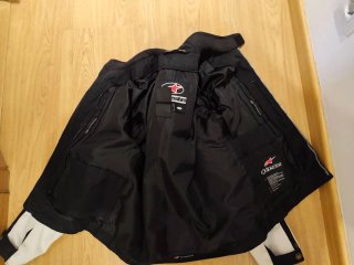Chaqueta Moto Alpinestars Negra y Blanca Talla L
