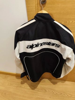 Chaqueta Moto Alpinestars Negra y Blanca Talla L