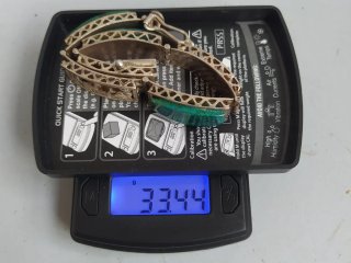 Pulsera Vintage Plata y Malaquitas (Perú, 1980s)