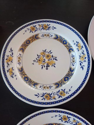 Set 5 Piatti Porcellana Decorati