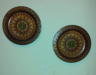 Platos decorativos de madera (2 unidades)