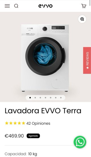 Lavadora Evvo Terra 10