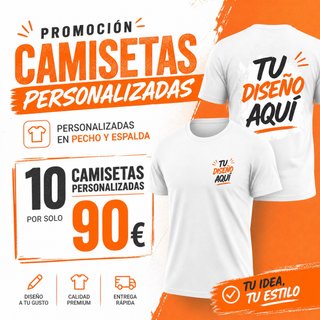 Pack 10 Camisetas Personalizadas