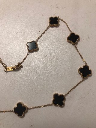 Collar señora K18 oro y negro