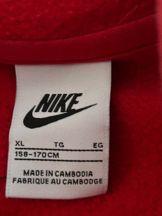 Sudadera Nike Niño Talla XL Roja