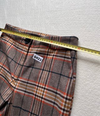 Pantalón Sfera Cuadros Marrón Talla 38
