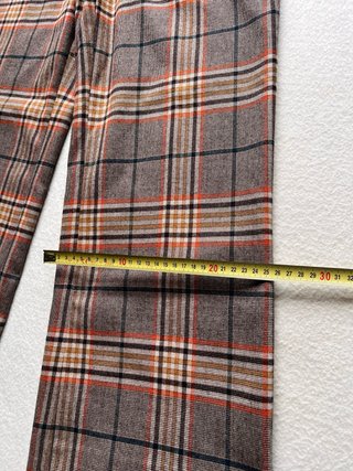 Pantalón Sfera Cuadros Marrón Talla 38