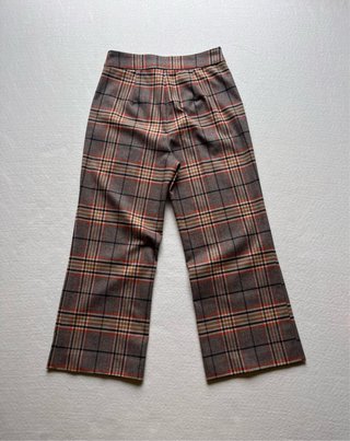 Pantalón Sfera Cuadros Marrón Talla 38