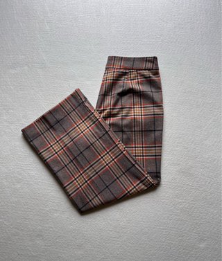 Pantalón Sfera Cuadros Marrón Talla 38