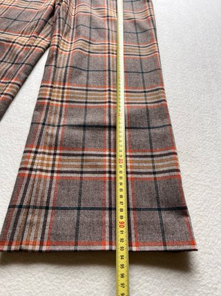 Pantalón Sfera Cuadros Marrón Talla 38