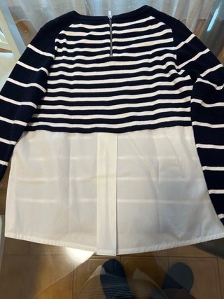 Jersey Karen Millen rayas azul y blanco