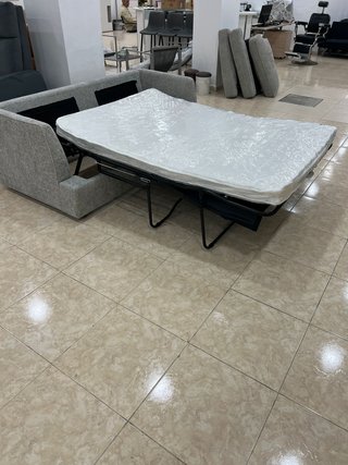 Sofá Cama Plegatín Gris Tela