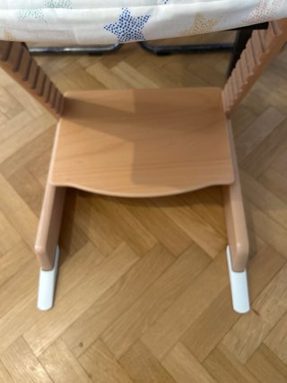 Trona Stokke Roble con Bandeja y Cojín
