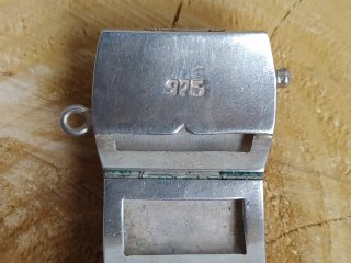 Pulsera Vintage Plata y Malaquita (Perú) 53.49gr