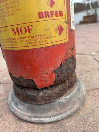 Extintor Orfed MOF Rojo