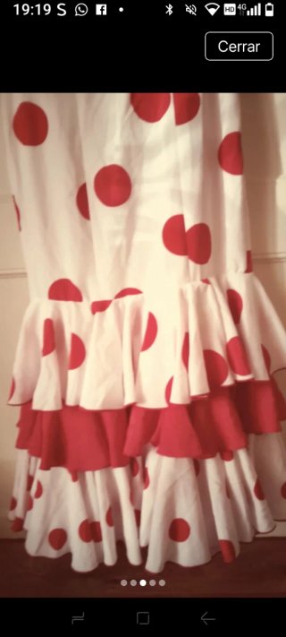 Vestido Flamenca Lunares Rojos