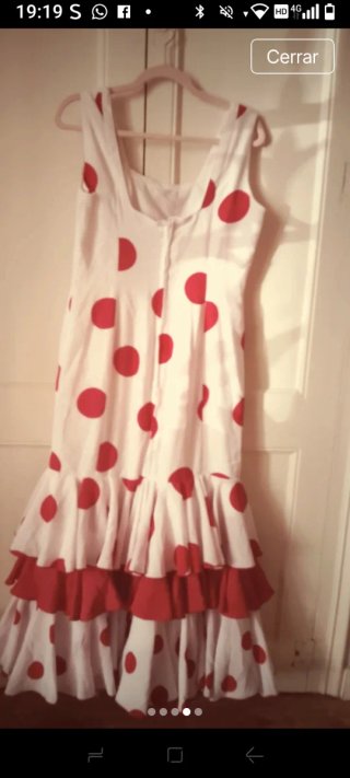Vestido Flamenca Lunares Rojos