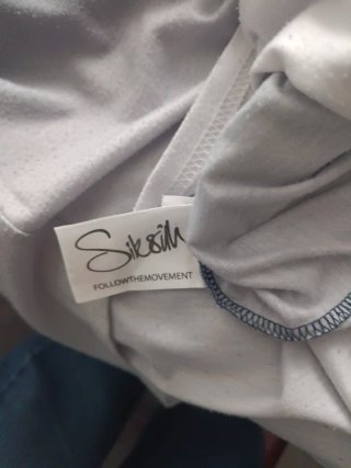 Camiseta SikSilk Degradado Azul y Blanco